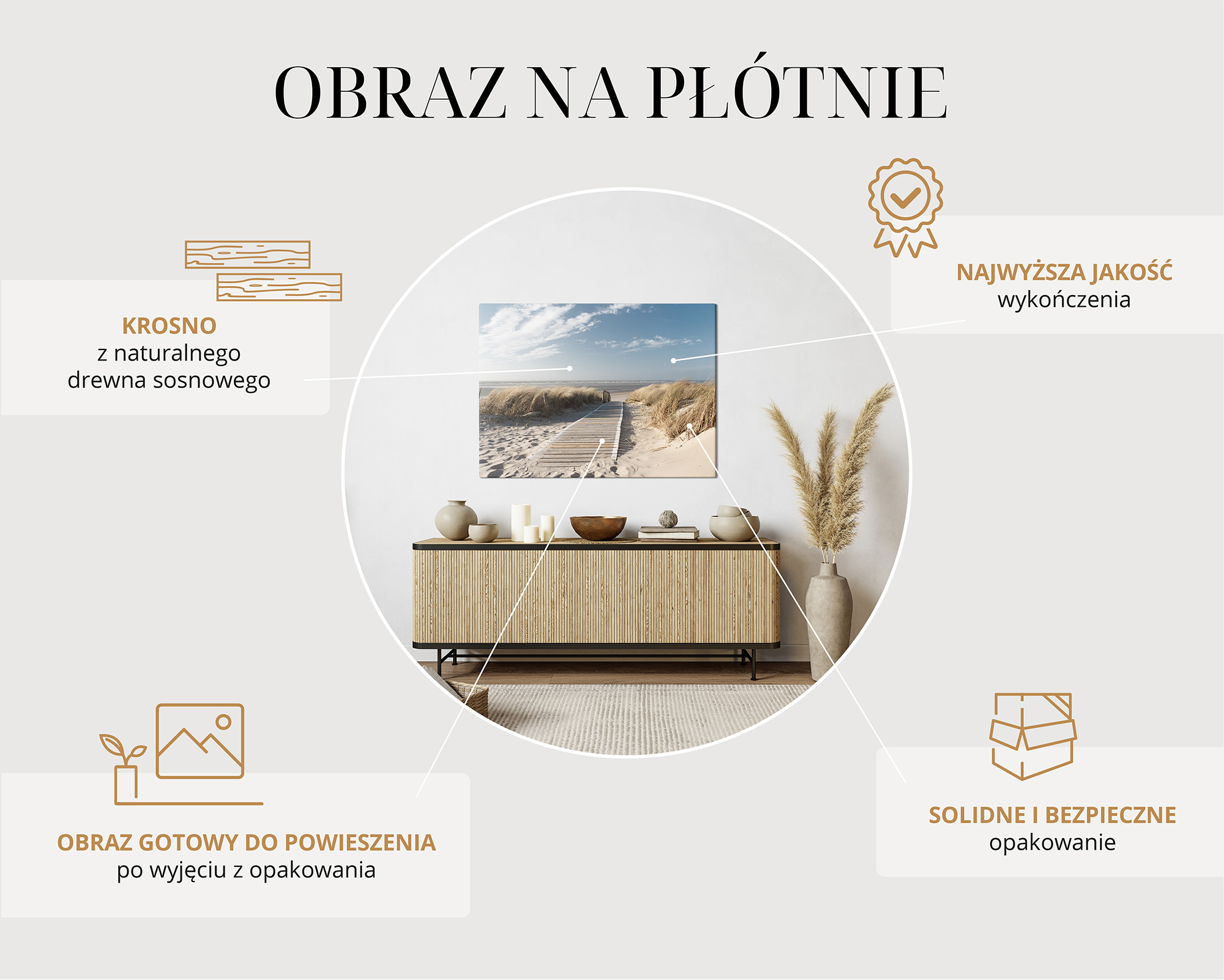 Zawieszka i gotowy obraz